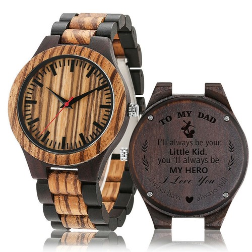 Moderne herrenuhr naturholz - moderne,