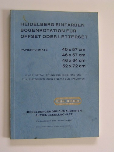 Zusatzanleitung heidelberger - zusatzanleitung,