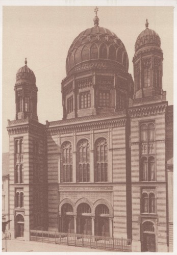 Ddr postkarte berlin synagoge - berlin,