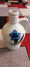 Porzellan Vase Blauer Enzian