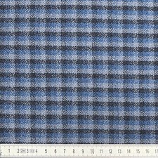 Mercedes Benz Bezugstoff C107 R107 SL SLC  W124 W201 Karo 3 Blau 032 072