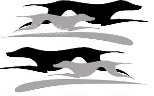 Set aufkleber paar sticker - set,