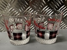 Ballantines Whiskyglas Black & White VAT69 Queen Anne rot Whiskybecher 35361 x 2