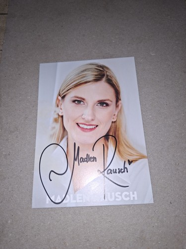 Autogrammkarte madlen rausch - autogrammkarte,