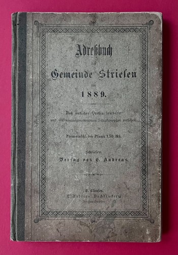 Frühes adressbuch der - adressbuch,