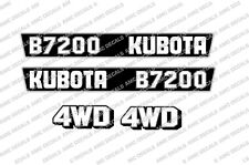 KUBOTA B7200 Kompakttraktor Haube Aufkleber Set