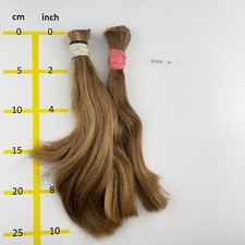 Europäisches Echthaar Rohhaare hellblond mind.100 Gr 20-25cm - 20022514