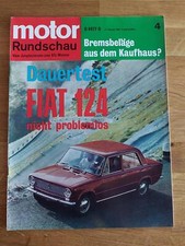Motor Rundschau 04/1969 Simca 1501 – Fiat 124