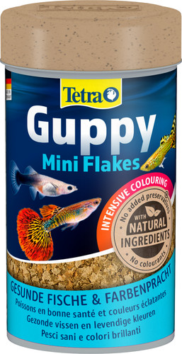 Tetra guppy mini flakes - guppy,