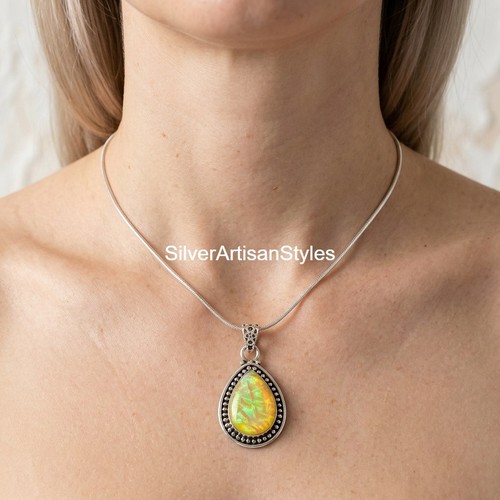 Gelber feueropal edelstein - gelber,