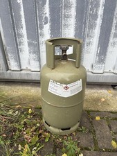 Cago Gasflasche mit Kragen 5 Kilo Propan Gasflasche Campingflasche  Leer Grau