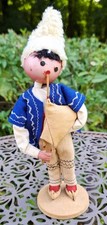 Trachten Puppe Musiker mit Gaida aus Bulgarien alte Handarbeit ca. 21cm Sammler