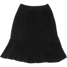 Chanel Noir Silk Skirt (DE 34