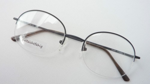 Brille teilrandlos schwarz