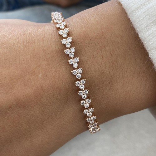 14k rotgold tennisarmband - 14k,