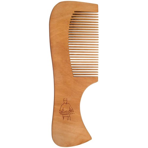 Holzkamm bäcker mit tablett - holzkamm, "bäcker
