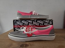 Vans grau & pink Neon Leder