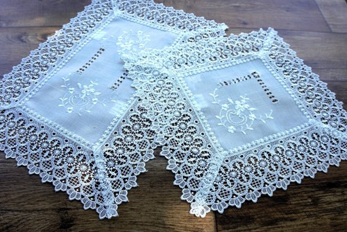 Deckchen kleinteile weiß - deckchen,