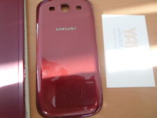 rot Galaxy S3 Original Akkudeckel Samsung Cover Backcover NEU 