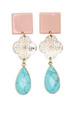 Ohschmuck HEINE Ohrringe Modeschmuck blau rosa gold