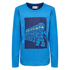  LEGO® NINJAGO® Jungen Langarmshirt THOMAS 614 -"Glow in the Dark" blau