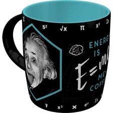 Einstein Energy = Me + Coffee Kaffeetasse Becher Souvenir Tasse 330 ml.