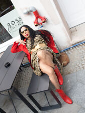 Kleid Leopard Danzing Queen 80er True VINTAGE 80´s dress disco Leo Party Club