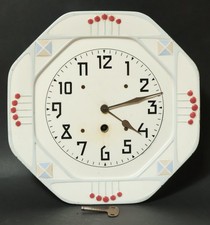 Alte mechanische Porzellan Uhr