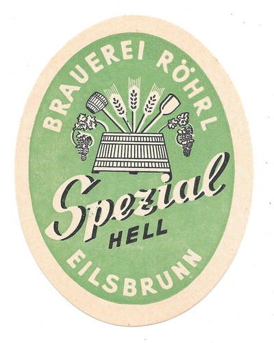 Bieretikett brauerei röhrl - brauerei,