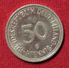 Bund 50 Pfennig 1987 G