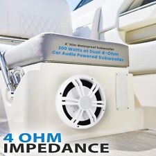 1 Pyle PLSMRW84WT Subwoofer Marine Von 8 " für Boote Doppelt Spule 4+4 Ohm