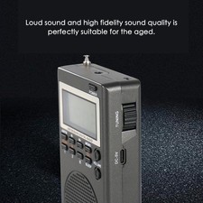 FM Radio Digital Portable Stereo Speaker MP3 Audio Player High Fidelity Sound
