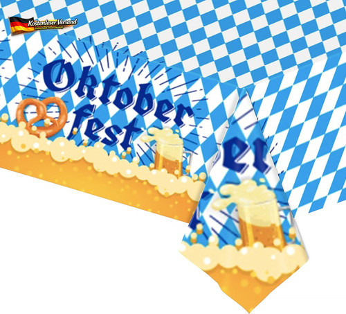 Oktoberfest tischdecke 137x274 - tischdecke,