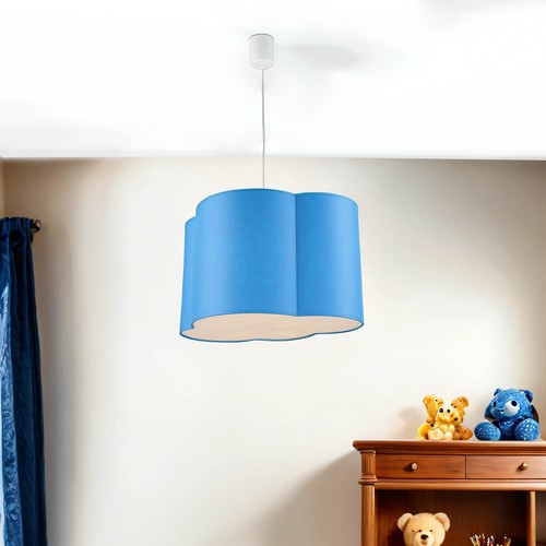 Pendelleuchte e27 blau wolke - pendelleuchte,