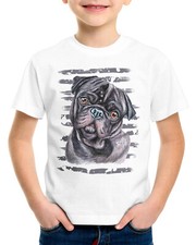 Mops Kinder T-Shirt möpse