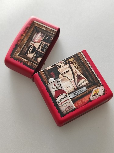 Zippo fuel cans motiv - cans, red