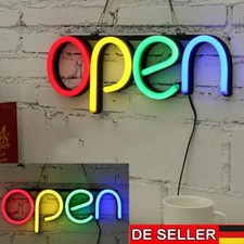 XXL LED Schild Display Leuchtreklame Werbung Sign Neon GEÖFFNET Bar Open Reklame
