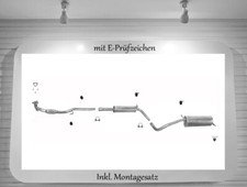 Auspuffanlage für polo 9n - für,