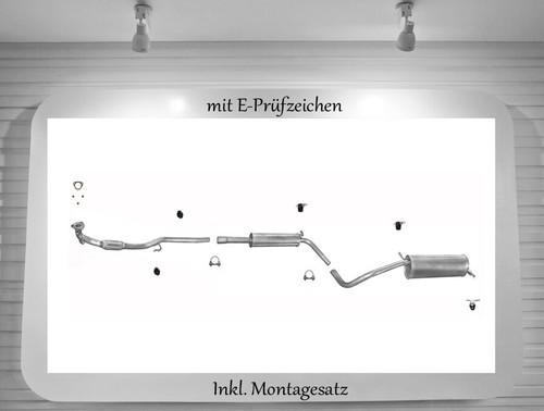 Auspuffanlage für polo 9n - vw,