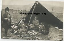 D9643 Foto WK1 Serbien Bevölkerung Sinti Roma Zigeuner Gypsy Mädchen Kinder Frau