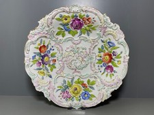 Meissen Schale Rosa u. Grün