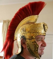 Mittelalter Prätorianer Garde Helm Römer Messing Überzug Helm Larp Reenactmen...