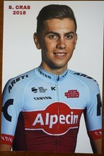 Steff Cras, Katusha-Alpecin, 2018, zwei unsignierte Fotos 