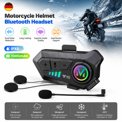 Bluetooth motorrad helm - 6.0,