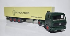 Wiking H0 1:87 LKW MB MERCEDES  SATTELZUG WERBEMODELL "NORDFASER" MÜNSTER GRÜN