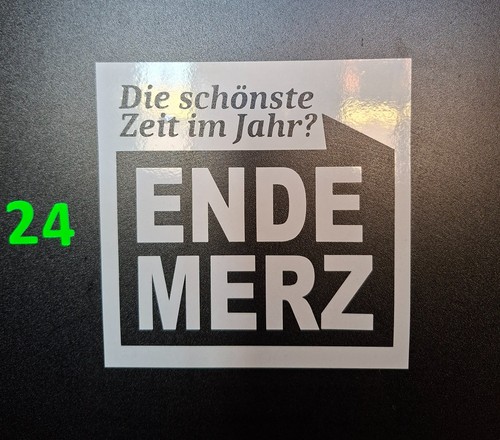 Ende merz kanzler aufkleber - ende,