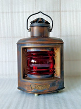 Schiffslaterne Kupfer Port Backbord Schiffslampe Positionslampe Laterne