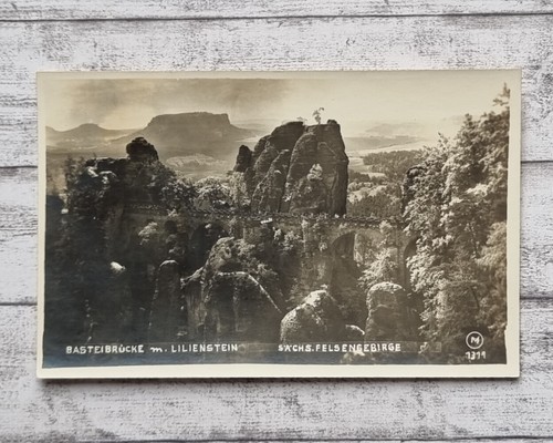Basteibrücke lilienstein - ak,