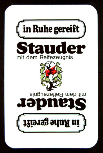 Skatspiel brauerei stauder - skatspiel/brauerei, "in