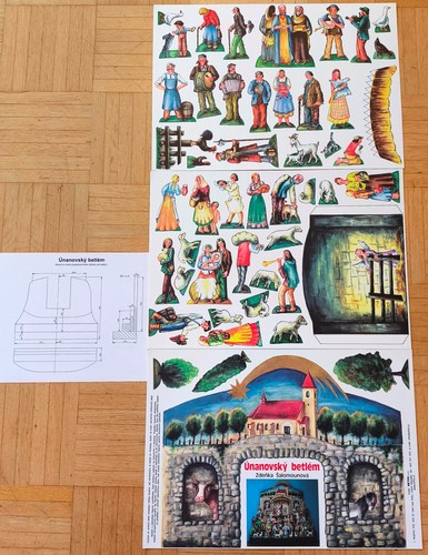 Weihnachtskrippe papier pappe - papier,